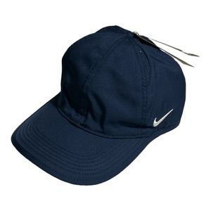 Nike Team Featherlight  Solid Cap hat  CJ7082-419 Tennis Golf Navy Blue New
